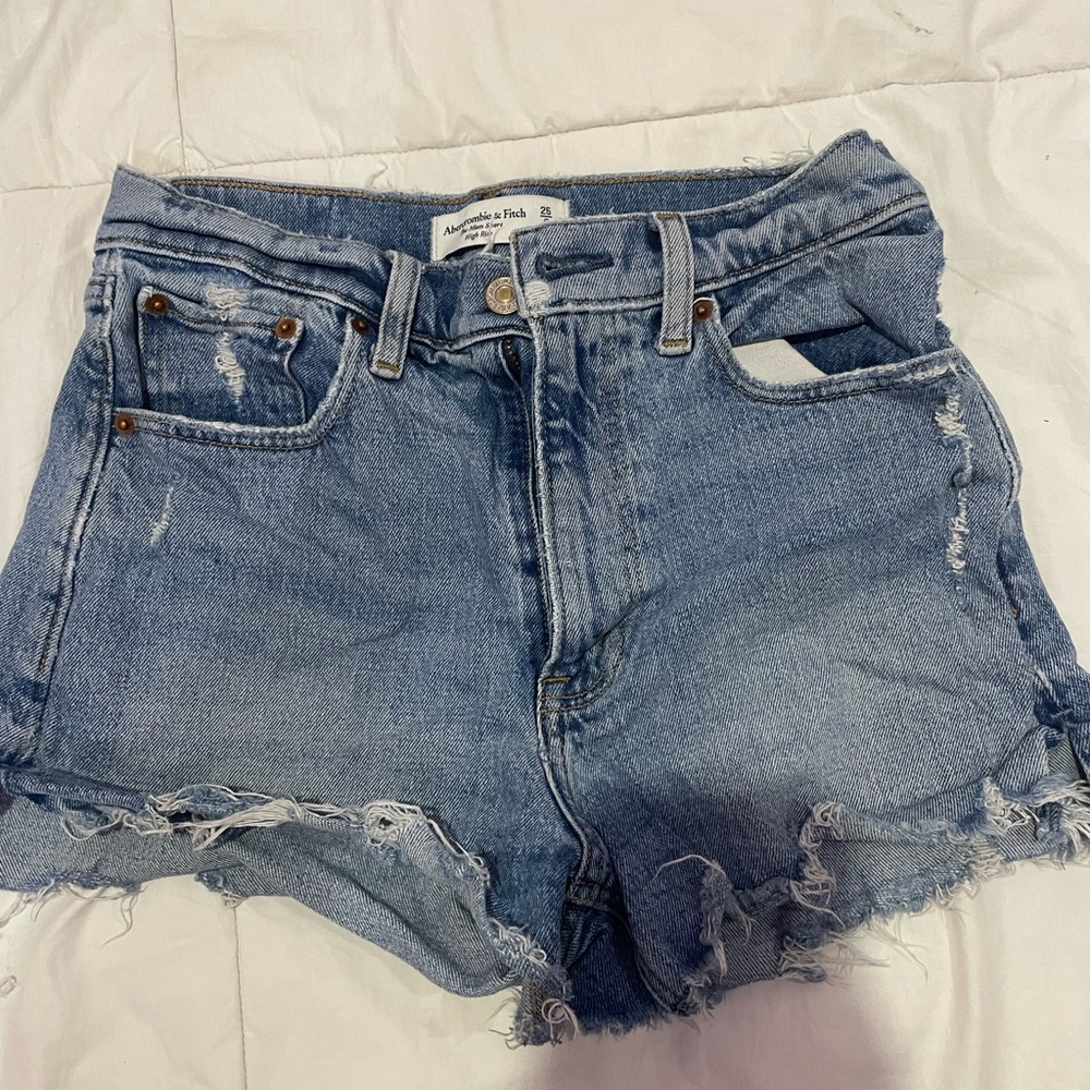 high waisted shorts, semi washed, great condition